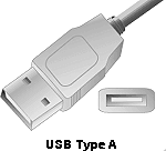 Universal Serial Bus USB type A connection